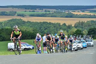 Stage 7: Around Greiz Hanka Kupfernagel (GER, maxx-solar) climbing the Dörtendorfer Berg dubbed after her by cycling fans